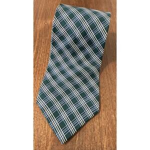 Tommy Hilfiger Men's Neck Tie Tartan Plaids & Checks 3.75" Green 100% Silk